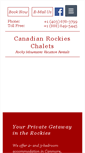 Mobile Screenshot of canadianrockieschalets.com