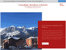 Tablet Screenshot of canadianrockieschalets.com